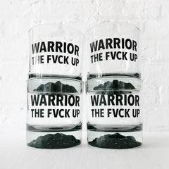 Warrior Whiskey Vessel Set - Set Of 4 Whiskey Glasses
