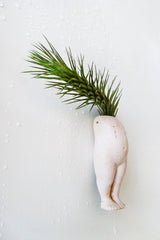 10% SALE My lil Magnet Air Plant Garden Growing from Antique German Bisque