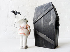 Batty Patty Phantom Quartz Doll w/ Black Stained Coffin