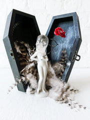 Imelda La Muerta - Warrior of Death - Crystal Skull Antique German Porcelain Doll