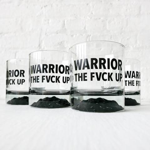 Warrior Whiskey Vessel Set - Set Of 4 Whiskey Glasses