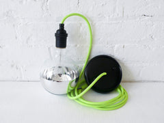 Design A Custom Hanging Light Lamp with Color Cord Pendant