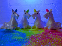 Neon Unicorn Glitter Dispenser Magic Rainbow Sparkle that GLOWS