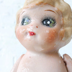 10% SALE Little Miss Wild Air Plant Bush Antique Bisque Doll with Air Plant