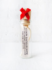 Raccoon Baculum Bone in Cork Vial With Red Bow