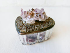 Vera Cruz Amethyst Crystal Cluster - Vintage Heart Jewelry Box